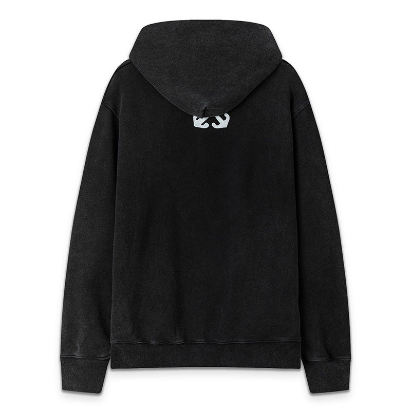 OFF WHITE Blurred Mary Hoodie – Black