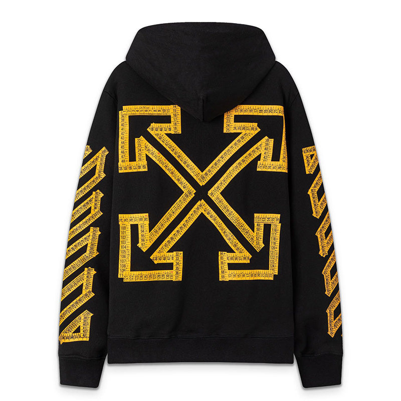OFF-WHITE Yellow Pixel Arrow Sleeve Hoodie