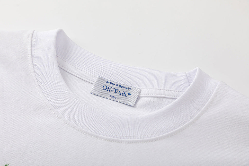 Off-White Bookish Crazy Cotton T-Shirt — Black / White