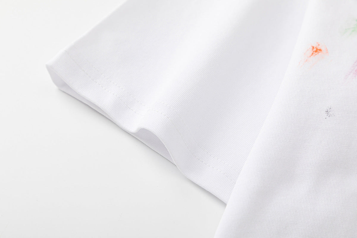 Off-White Bookish Crazy Cotton T-Shirt — White / Black