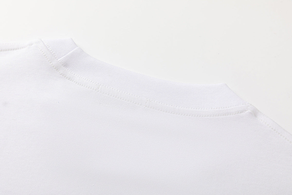 Off-White Bookish Crazy Cotton T-Shirt — White / Black