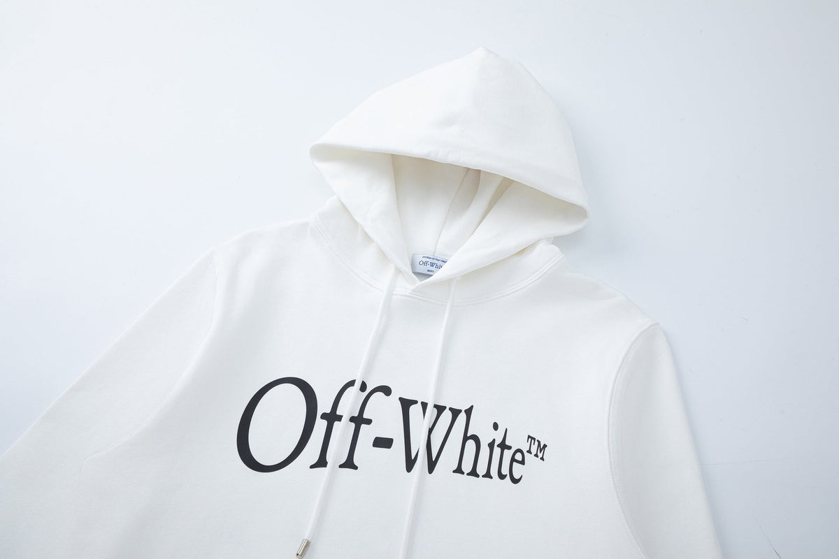 OFF-WHITE Big Bookish Logo Hoodie