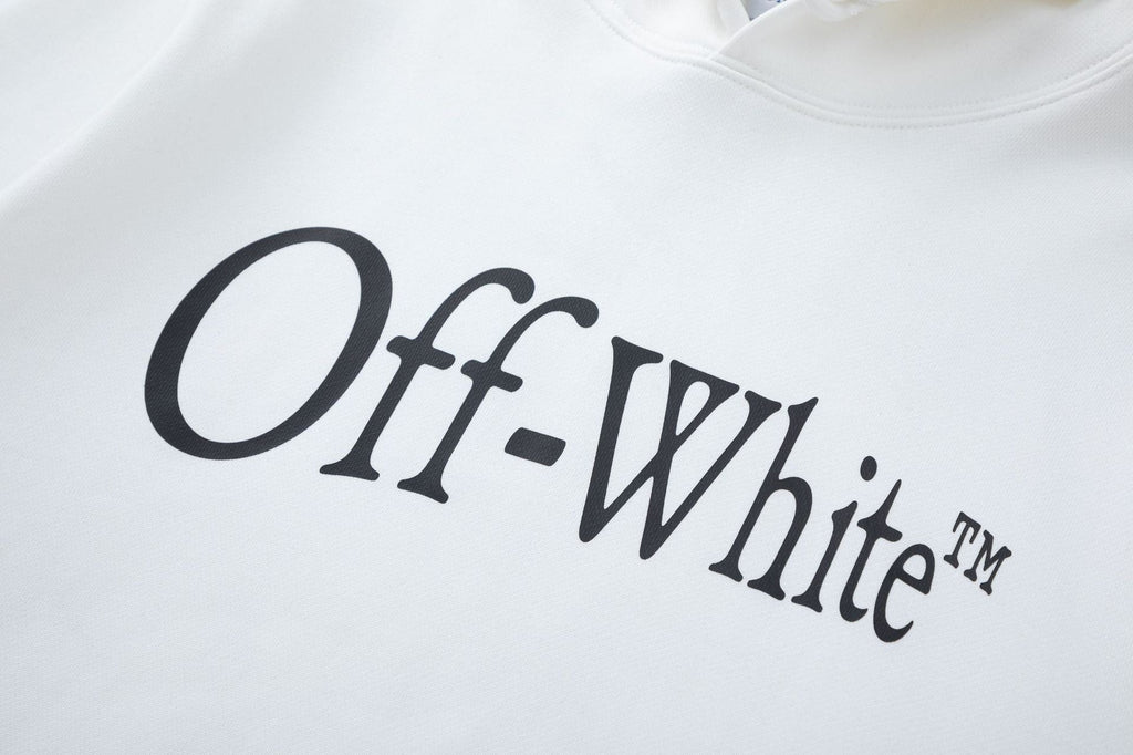 OFF-WHITE Big Bookish Logo Hoodie
