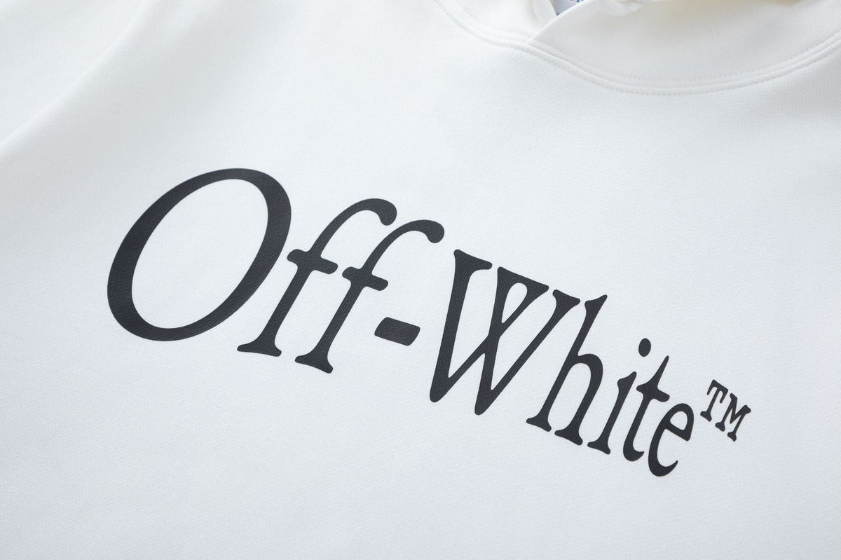 OFF-WHITE Big Bookish Logo Hoodie