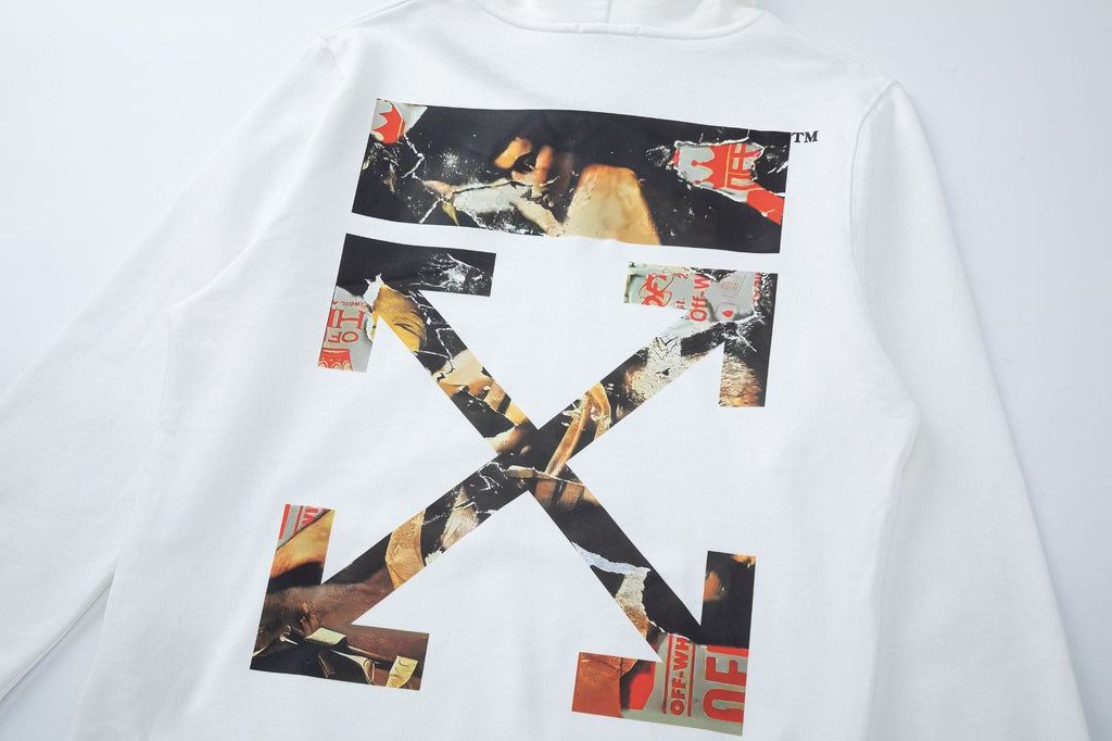 OFF-WHITE Caravaggio Graphic-Print Hoodie - White