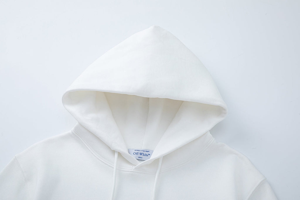 OFF-WHITE Caravaggio Graphic-Print Hoodie - White