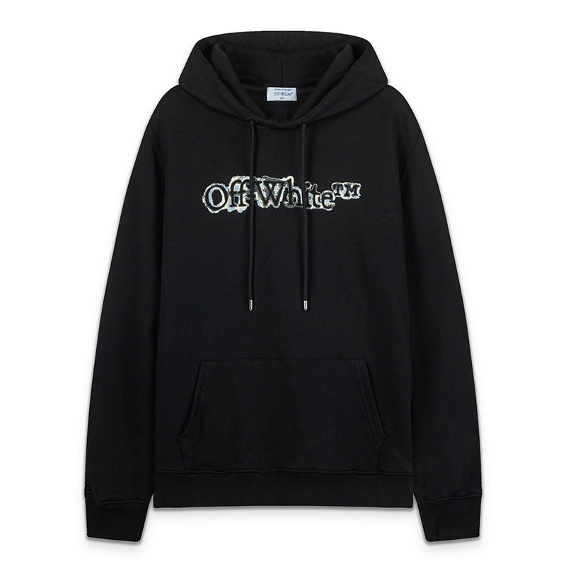 OFF-WHITE Barber Pole Logo Skate Hoodie