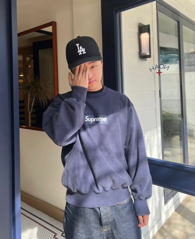 Supreme SS25 Washed Box Logo Sweatshirt