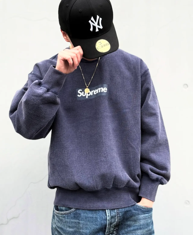 Supreme SS25 Washed Box Logo Sweatshirt