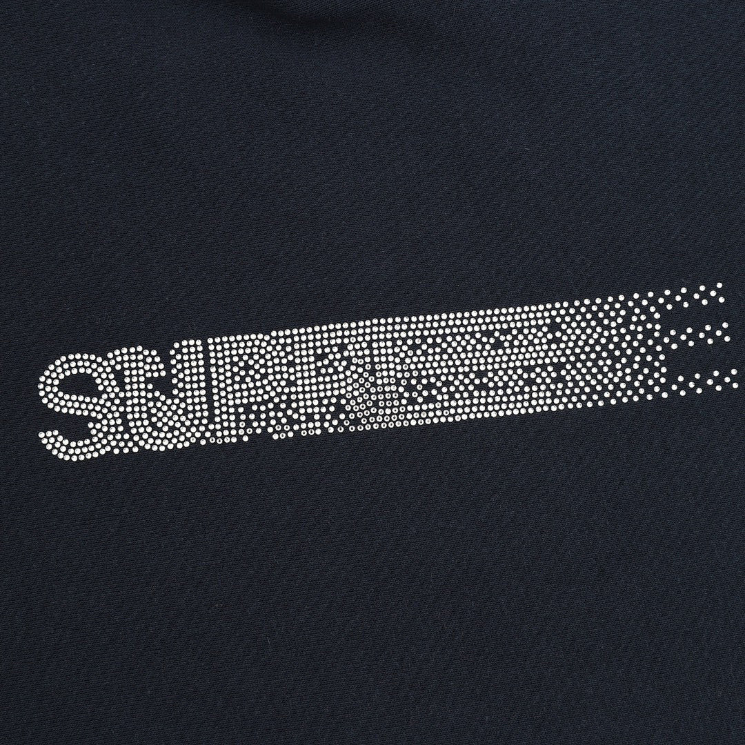 Supreme x Swarovski Motion Logo Hooded Sweatshirt (Navy)