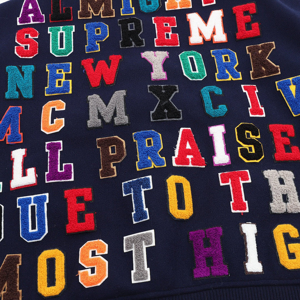 Supreme SS25 Week 3 Praises Varsity Jacket