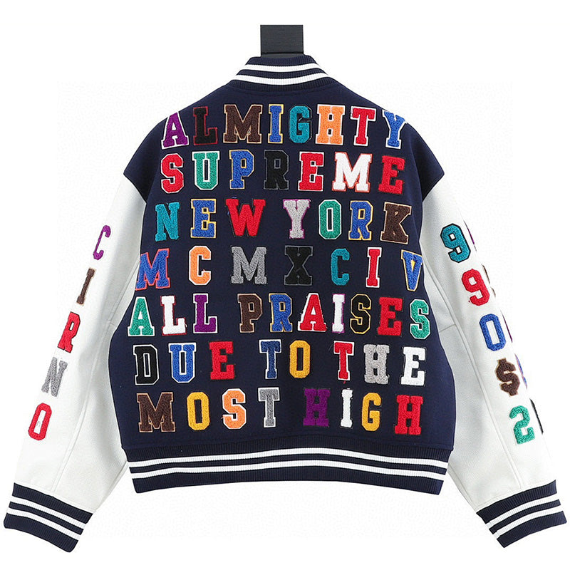 Supreme SS25 Week 3 Praises Varsity Jacket