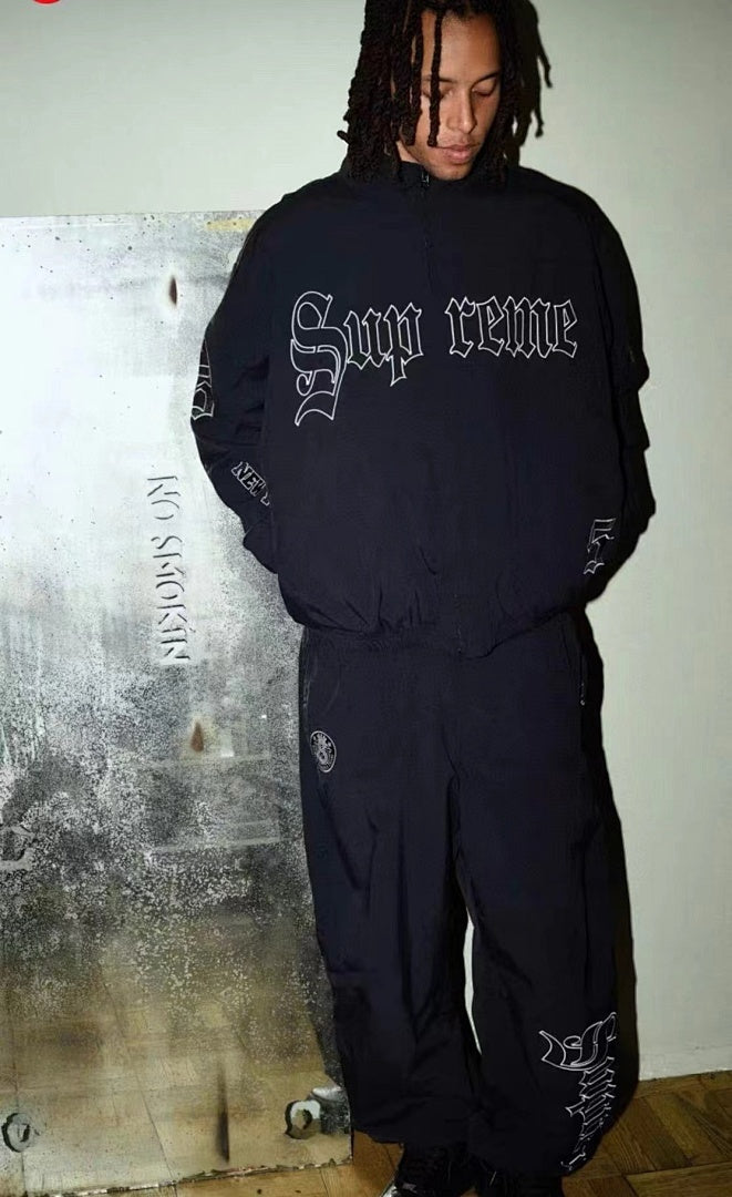 Supreme Old English Track Jacket (Black)