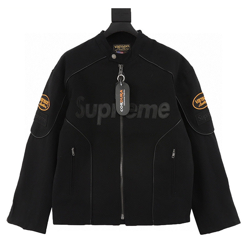 Supreme x Vanson Leathers Cordura Cotton Jacket (Black)