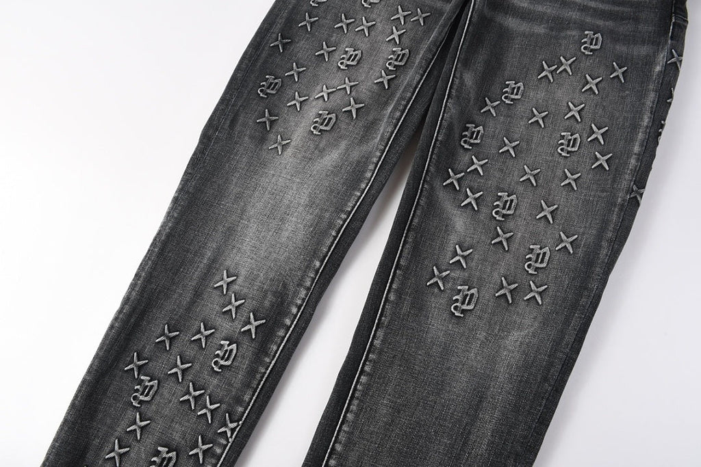 Purple Brand Skinny Jeans #9153 – Destroyed Crystal Diamond Denim