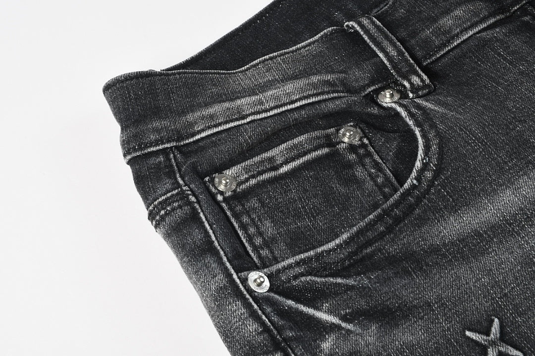 Purple Brand Skinny Jeans #9153 – Destroyed Crystal Diamond Denim