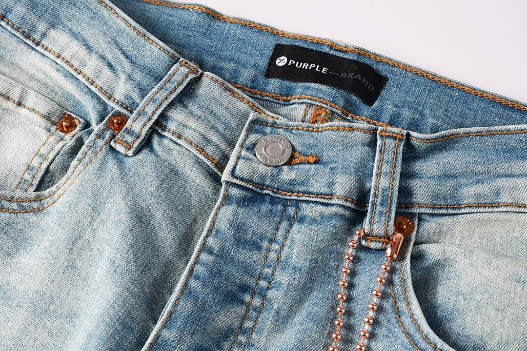 Purple Brand Skinny Jeans #9152 – Destroyed Crystal Diamond Denim