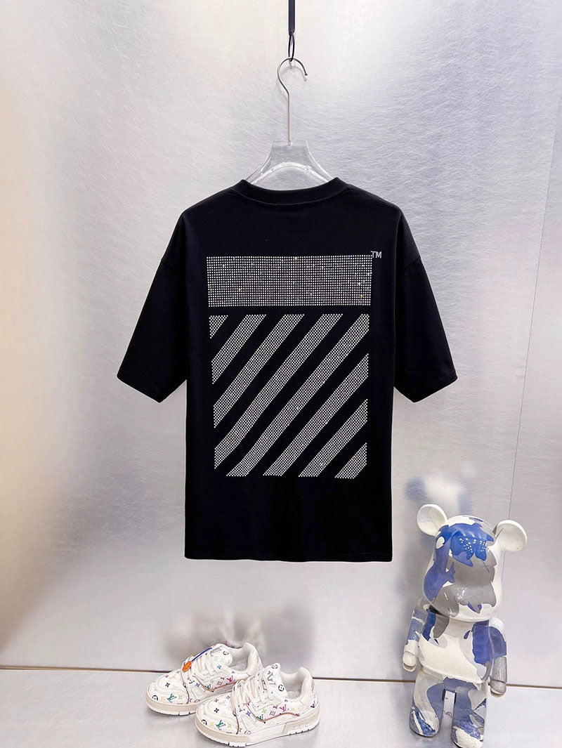 Off-White Big Off Diag Skate T-Shirt — Cyan / White / Black