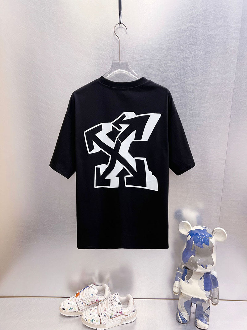Off-White Arrow Print T-Shirt — Grey / White / Black