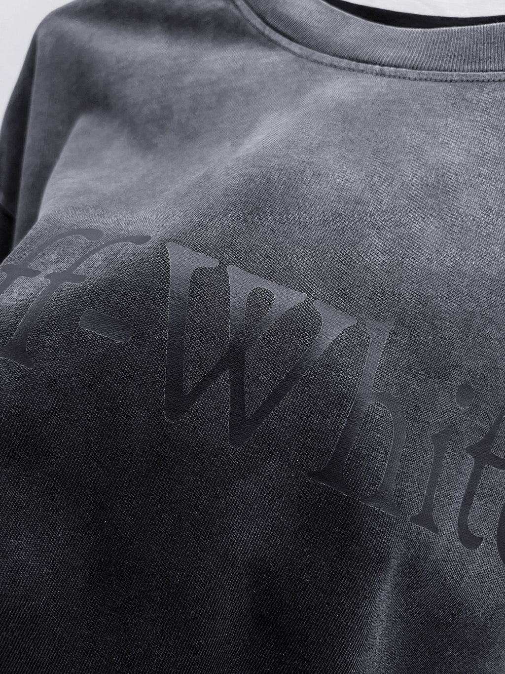 Off-White Laundry Skate Logo Tee — Black / Denim Blue / Light Steel Blue