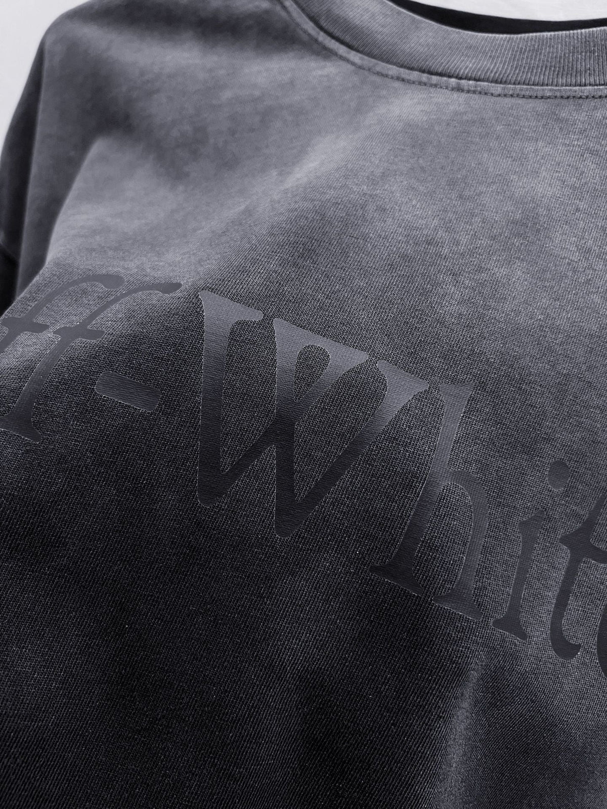 Off-White Laundry Skate Logo Tee — Black / Denim Blue / Light Steel Blue