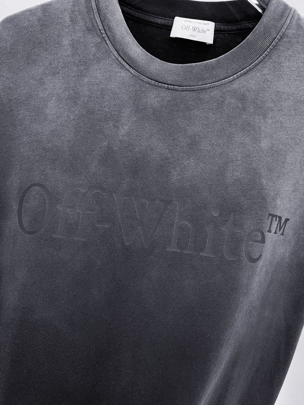 Off-White Laundry Skate Logo Tee — Black / Denim Blue / Light Steel Blue
