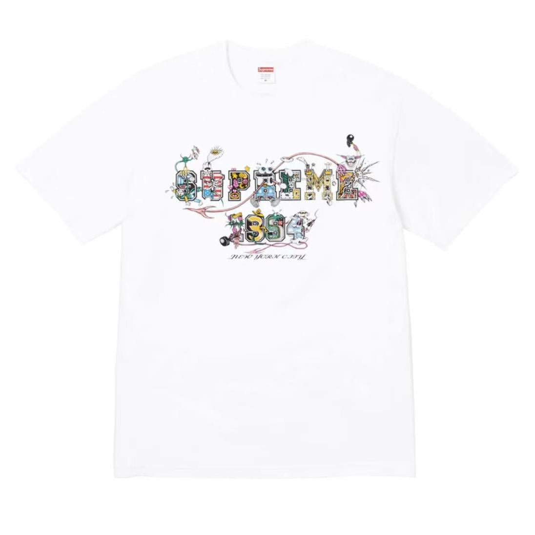 Supreme 25SS Varsity Tee – Black / White