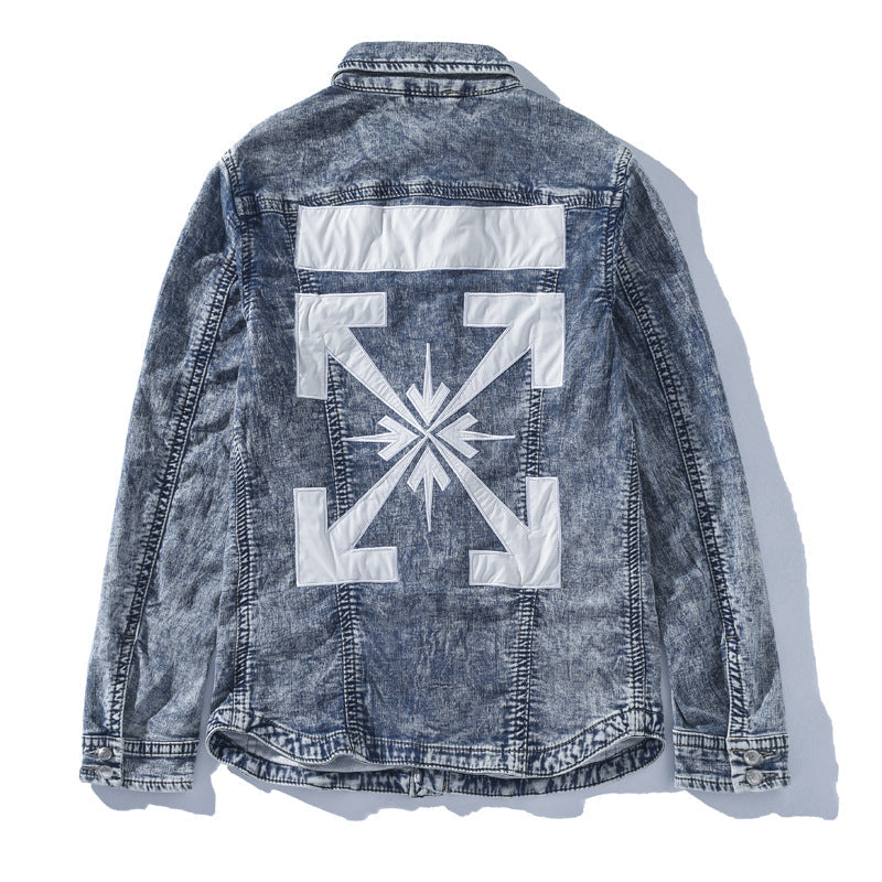 OFF WHITE Arrows Denim Jacket – Blue
