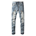 Purple Brand Crystal Diamond Skinny Jeans #9132