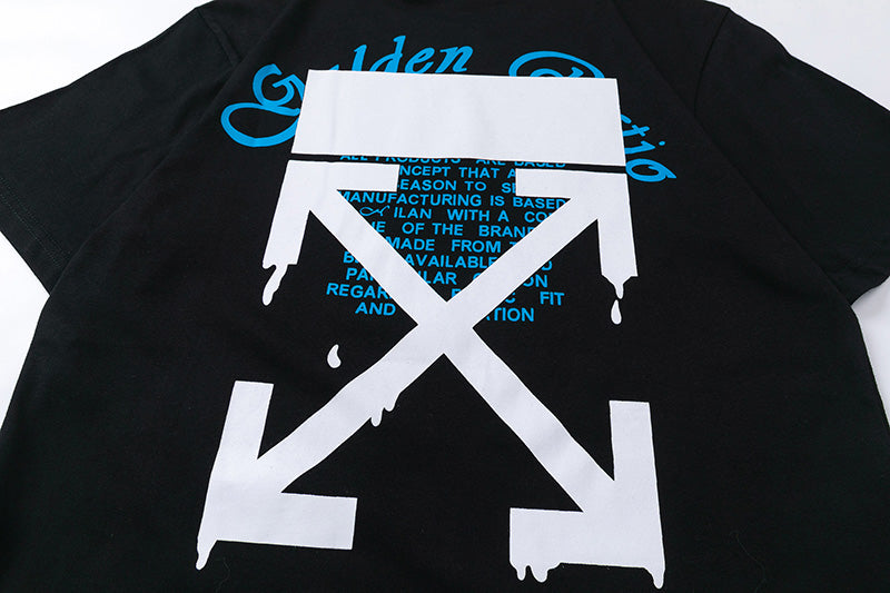 Off-White Diagonal Stripe Graphic T-Shirt
