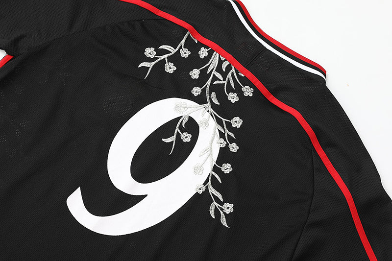 Supreme Floral Soccer Jersey — Black / White