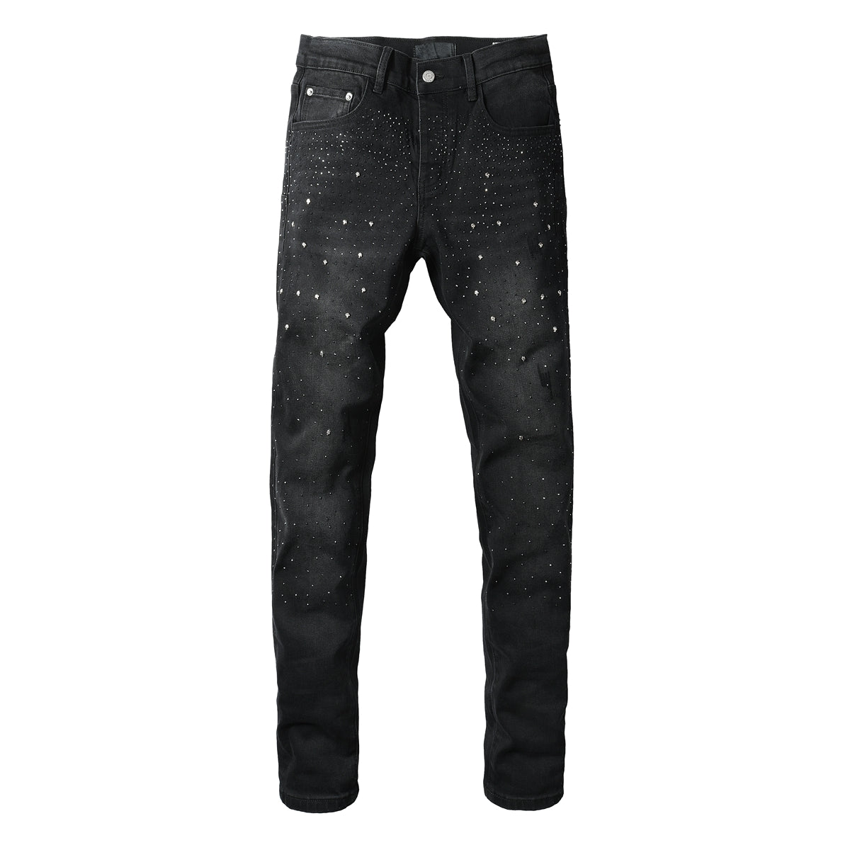 Purple Brand Crystal Diamond Skinny Jeans #9130