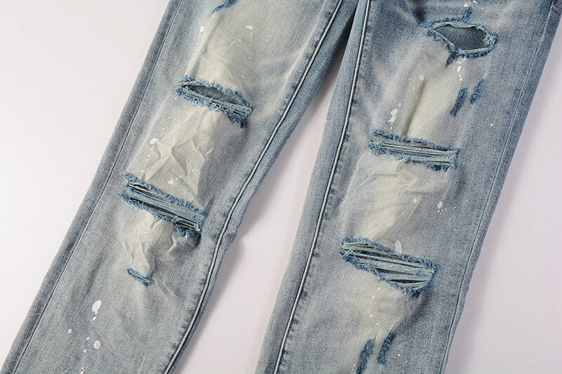 Purple Brand Jeans #9003 – Skinny Fit Distressed Denim