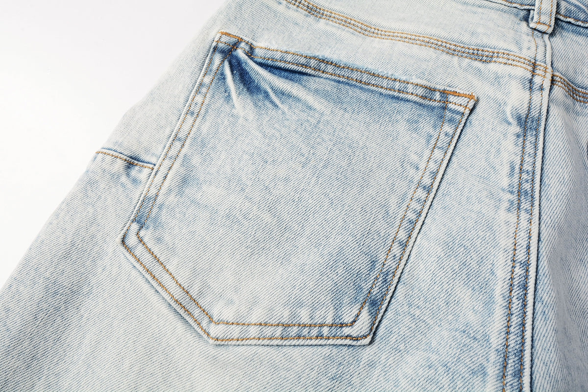 Purple Brand Denim Shorts #5087 – Relaxed Fit Pre-Fall 2024