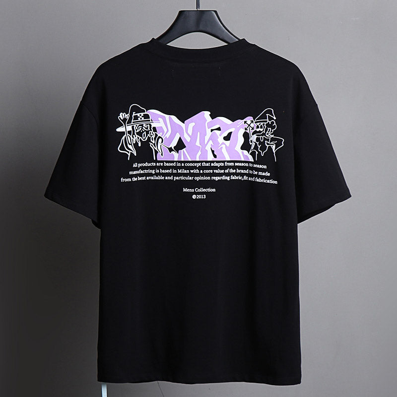 Off-White Alphabet Arrow Pattern T-Shirt (White/Black)