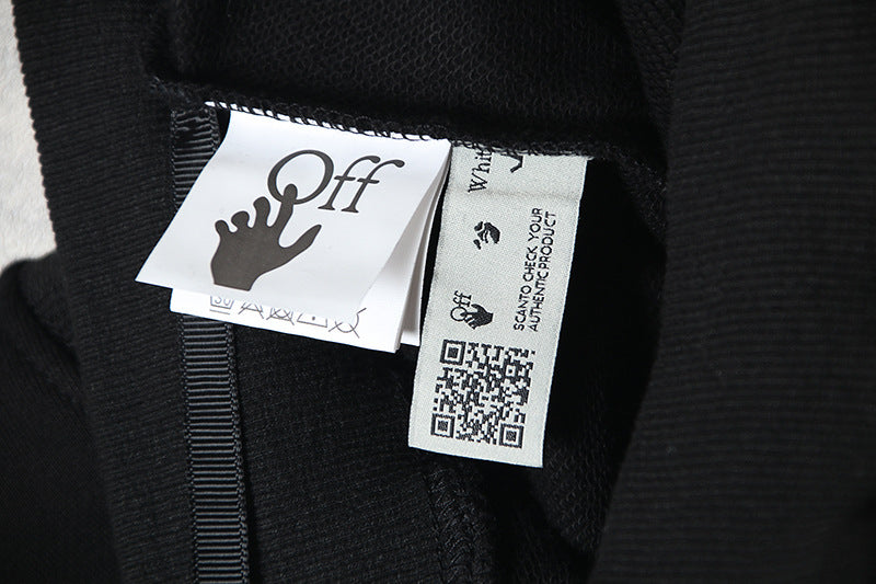Off-White Caravaggio Black & White Oil Painting Arrow Crewneck Sweatshirt