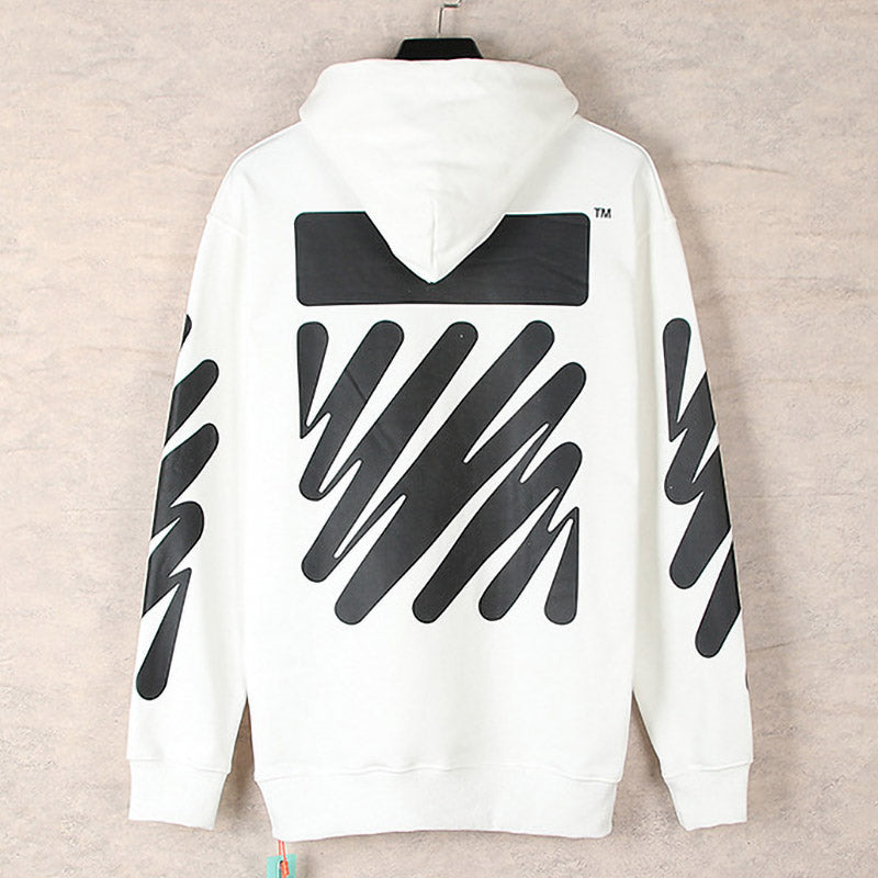 OFF WHITE Essential Hoodie – Black & White