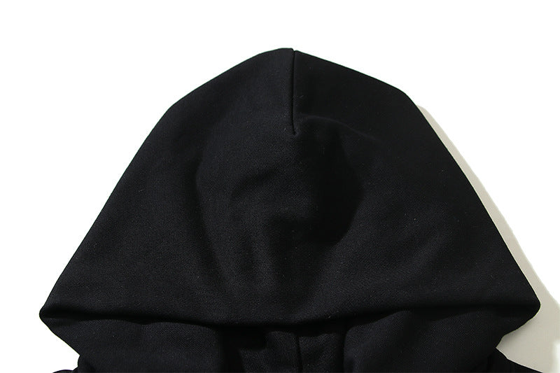 OFF WHITE Globe Hands Graphic Hoodie – White & Black