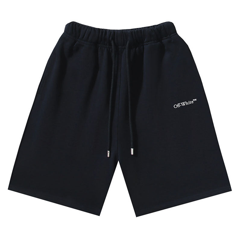 OFF-WHITE "Pixel Arrow" Digital Dot Cotton Sweatshorts