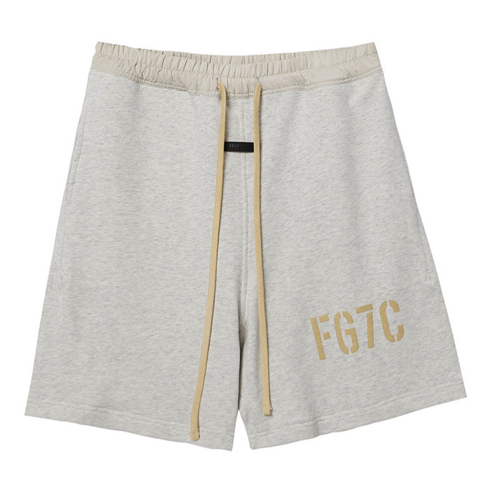 Fear of God Essentials 7C Shorts – Light Gray / Black