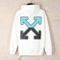 OFF WHITE Bicolor Arrow Hoodie – White & Black