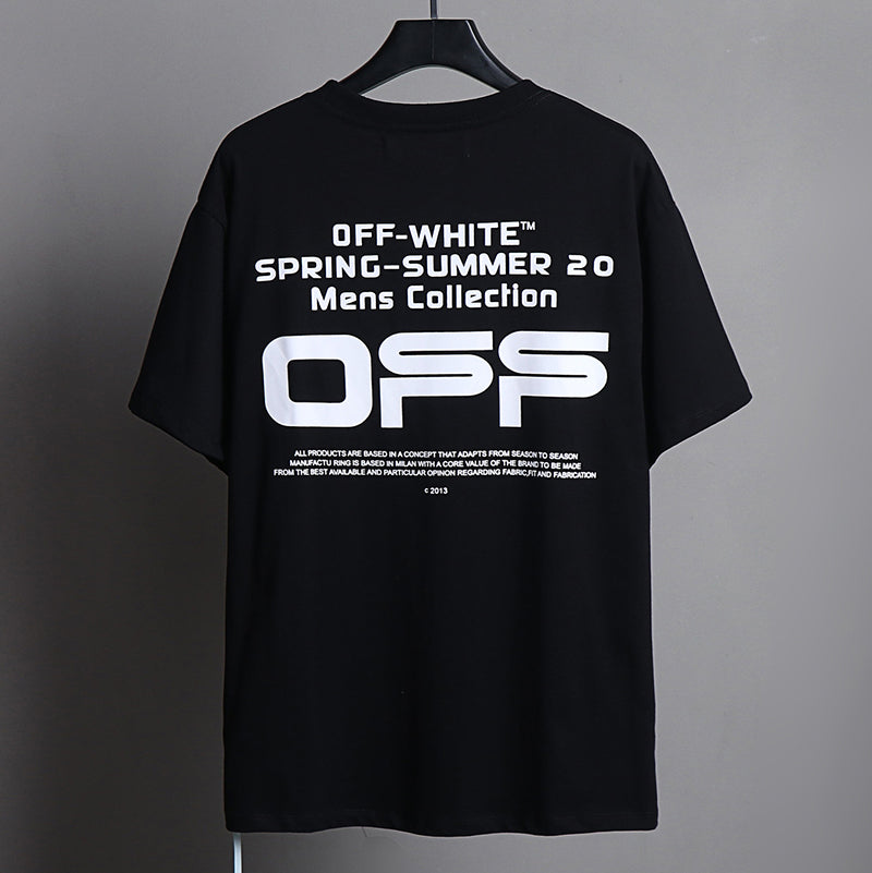 OFF-WHITE™ Spring-Summer Mens Collection Graphic T-Shirt