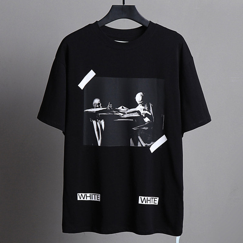 OFF-WHITE Oil Painting Series Arrow Pattern T-Shirt