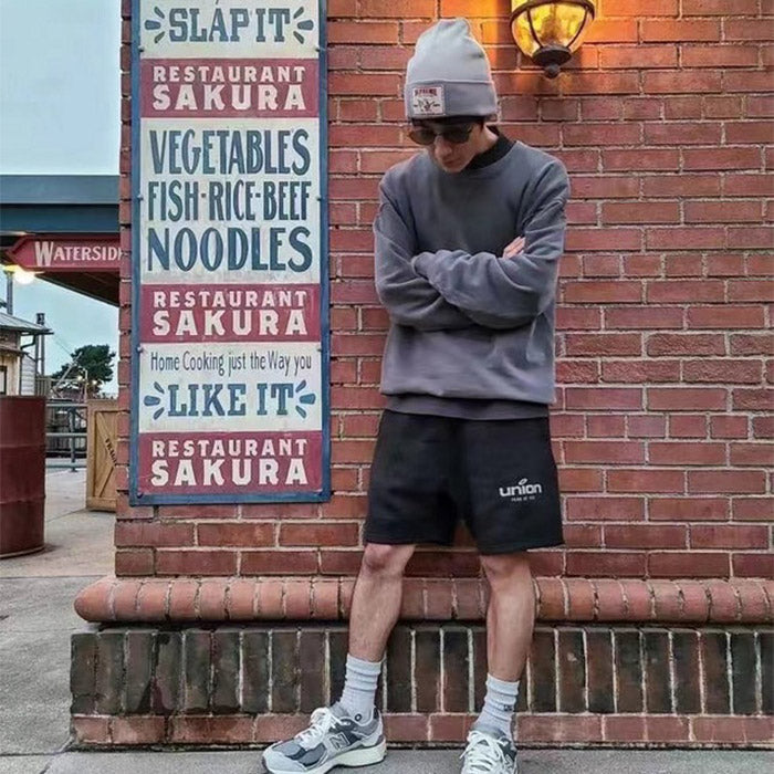 Fear of God Essentials x Union Shorts – White / Black / Green
