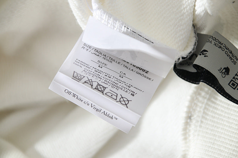 Off-White Oil Painting Series Arrow Hoodie – Monochrome Photo Print