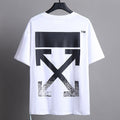 OFF-WHITE Black & White Printed Arrow Pattern T-Shirt