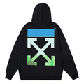 Off-White Gradient Arrow Hoodie – Blue to Green Ombre