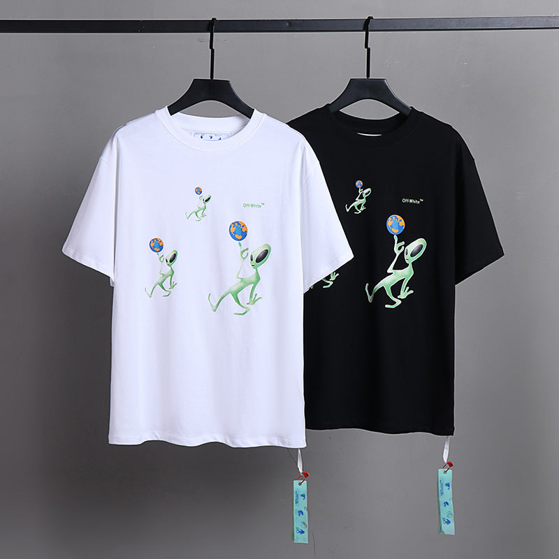 OFF-WHITE Alien Globe Graphic T-Shirt