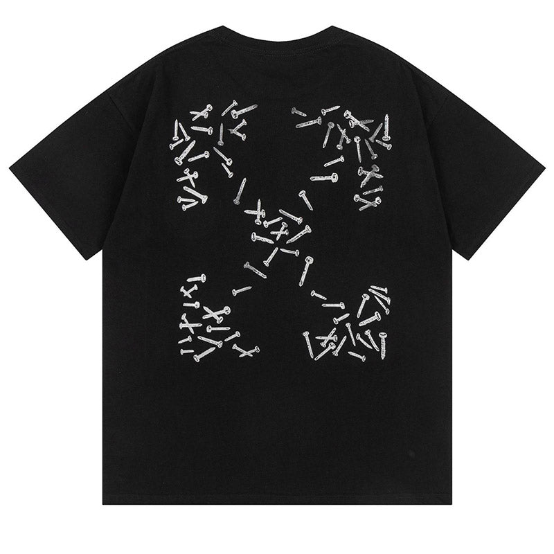 Off-White Arrows-Print T-Shirt — Grey / Black / White