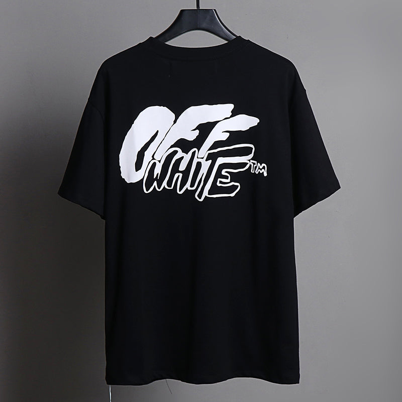 OFF-WHITE™ Brushstroke Logo Graphic T-Shirt